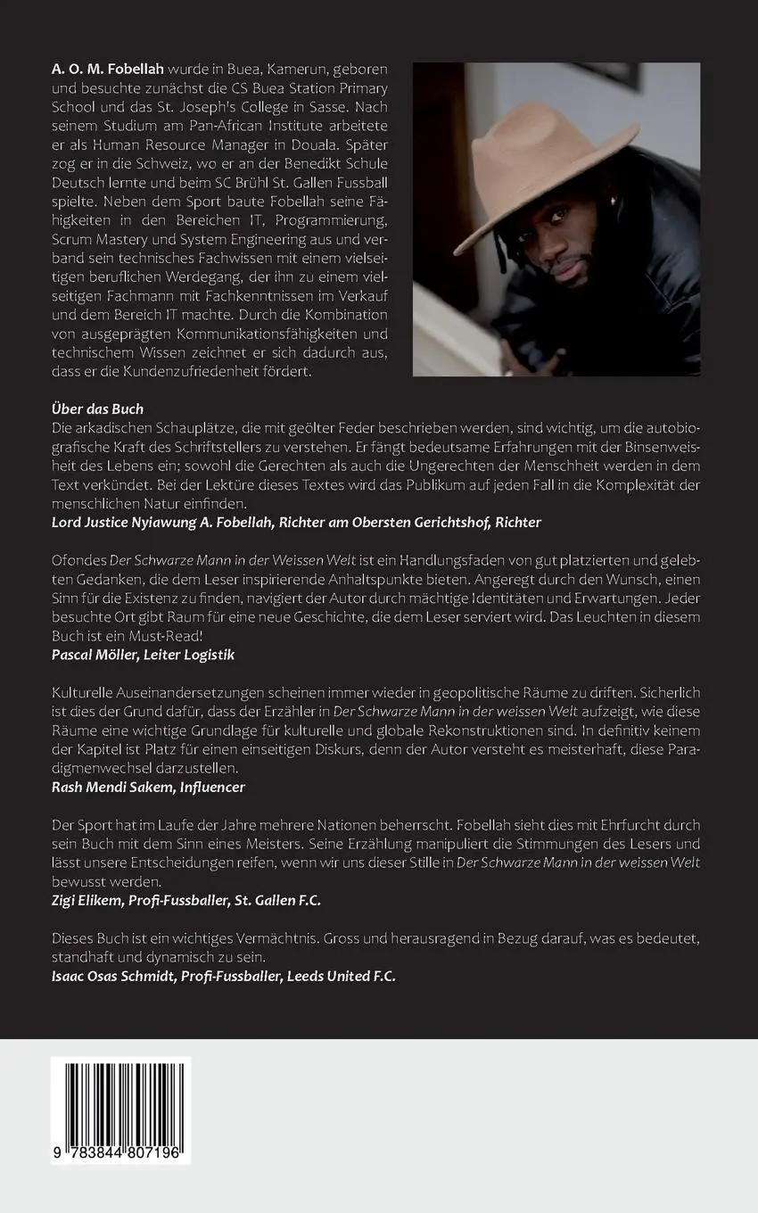 Rückseite: 9783844807196 | Der Schwarze in der weissen Welt | A. O. M. Fobellah | Taschenbuch