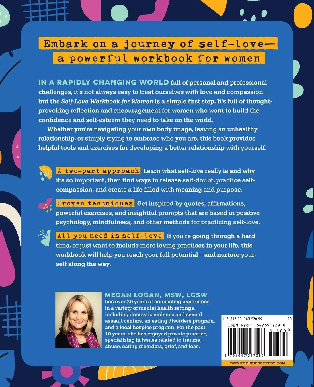 Rückseite: 9781647397296 | Self-Love Workbook for Women | Megan Logan | Taschenbuch | Englisch