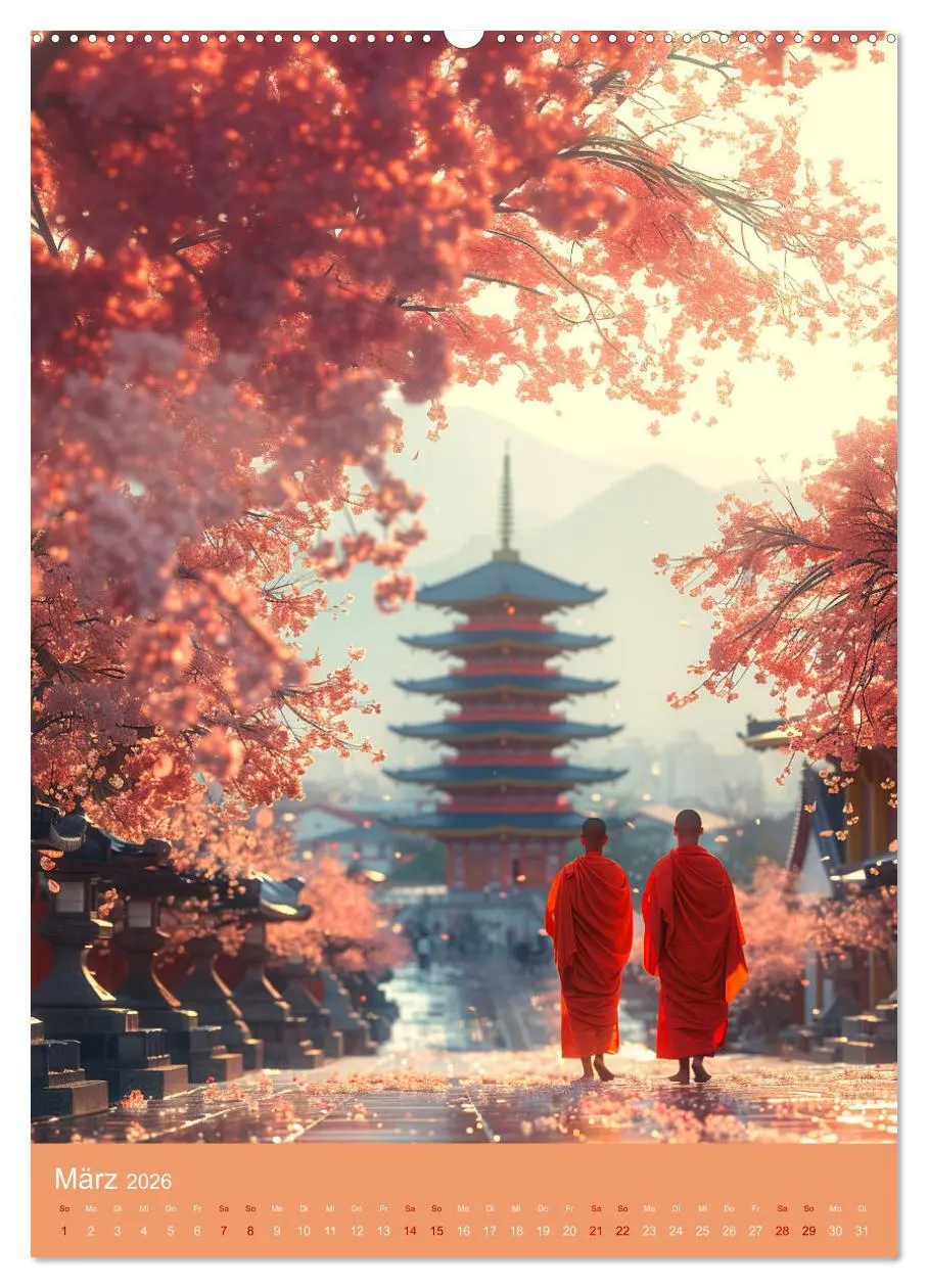 Bild: 9783516277296 | Meditative Stille (Wandkalender 2026 DIN A2 hoch), CALVENDO...