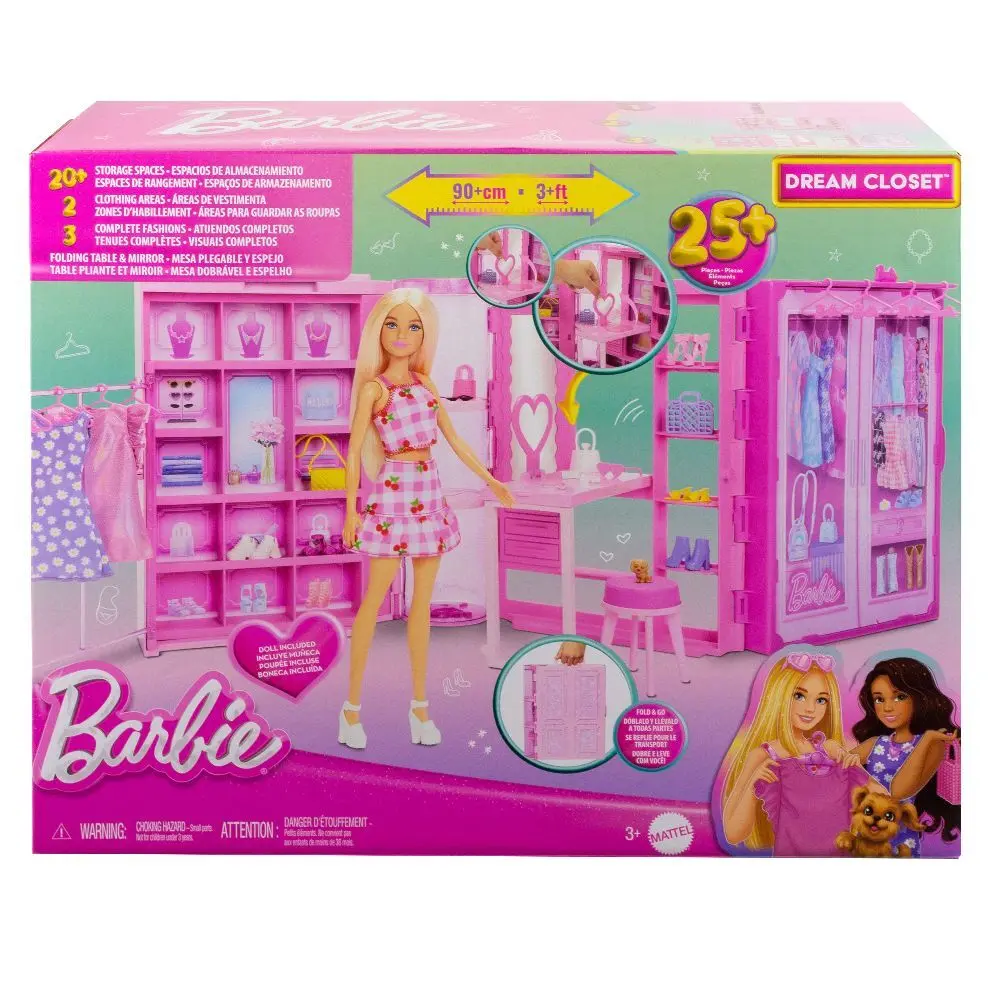 Cover: 194735227396 | Barbie Traumkleiderschrank mit Puppe | Karton | HXD58 | 2025 | Mattel