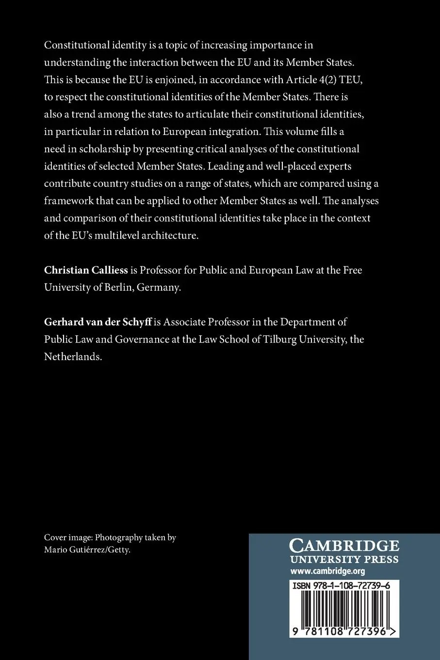 Rückseite: 9781108727396 | Constitutional Identity in a Europe of Multilevel Constitutionalism