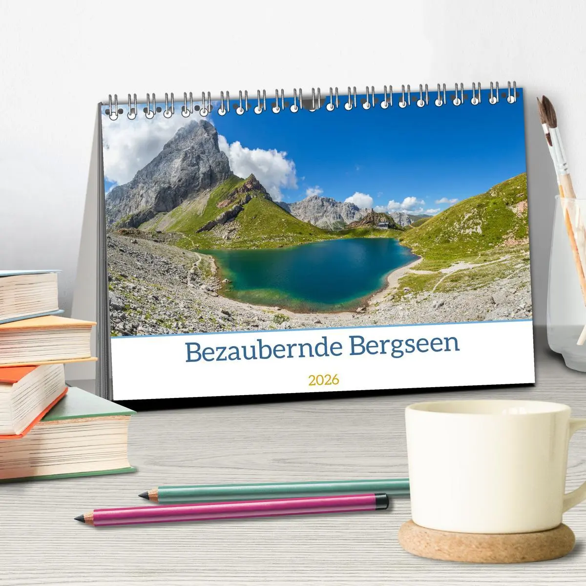 Bild: 9783457247396 | Bezaubernde Bergseen (Tischkalender 2026 DIN A5 quer), CALVENDO...