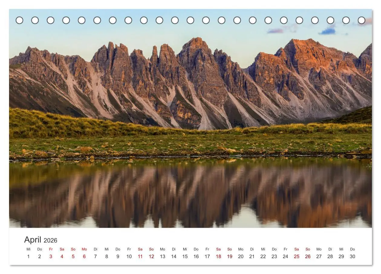 Bild: 9783457247396 | Bezaubernde Bergseen (Tischkalender 2026 DIN A5 quer), CALVENDO...