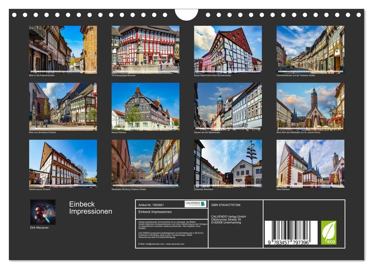 Bild: 9783457797396 | Einbeck Impressionen (Wandkalender 2026 DIN A4 quer), CALVENDO...