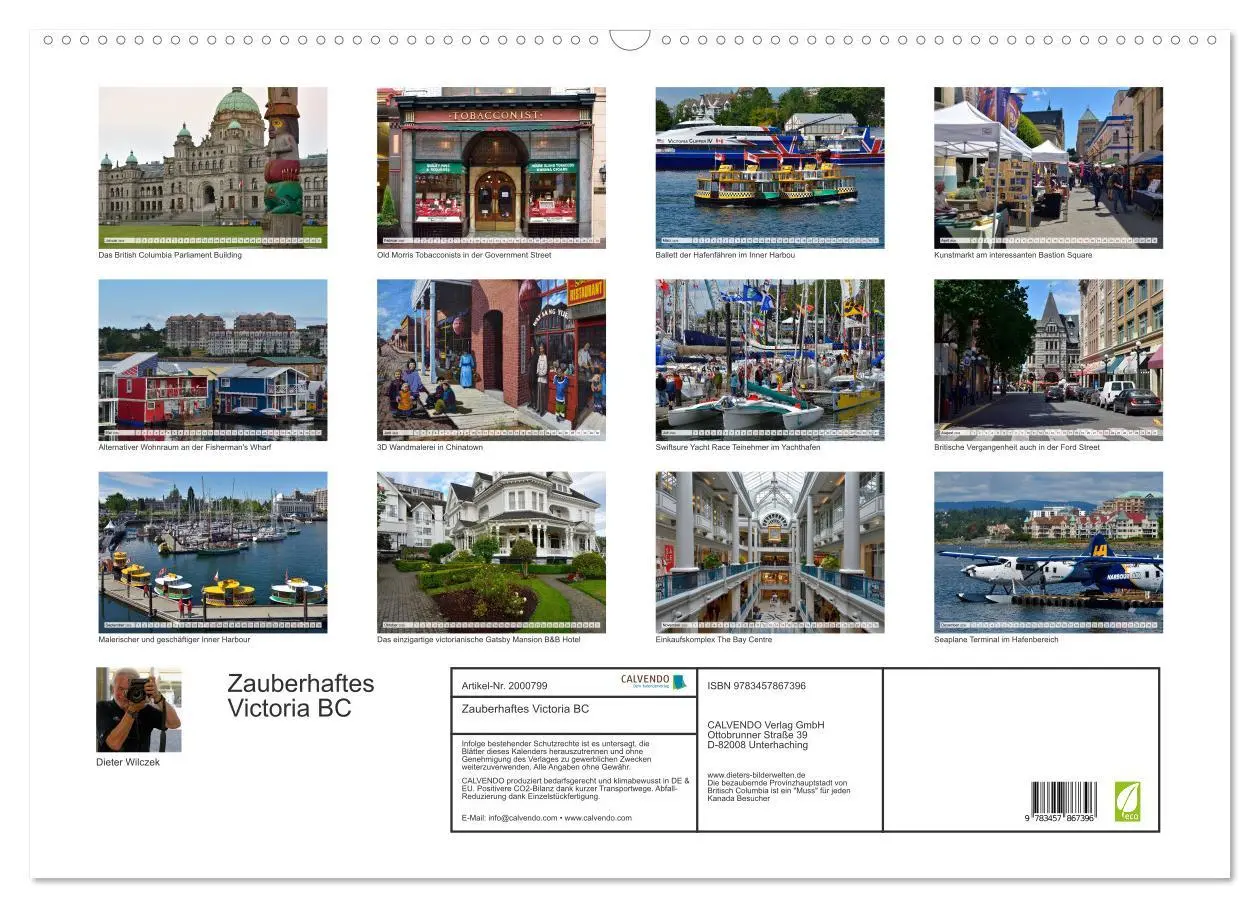 Bild: 9783457867396 | Zauberhaftes Victoria BC (Wandkalender 2026 DIN A2 quer), CALVENDO...