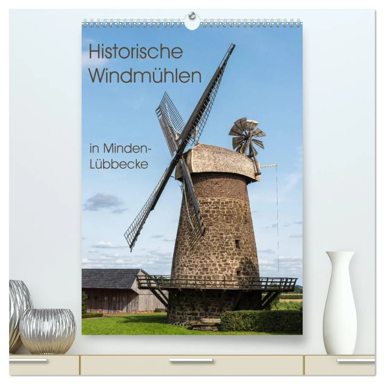 Cover: 9783516407396 | Historische Windmühlen in Minden-Lübbecke (hochwertiger Premium...