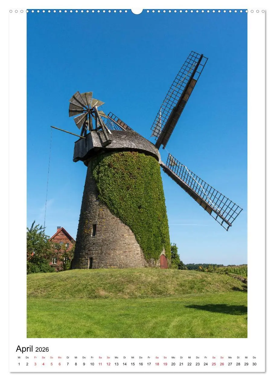 Bild: 9783516407396 | Historische Windmühlen in Minden-Lübbecke (hochwertiger Premium...