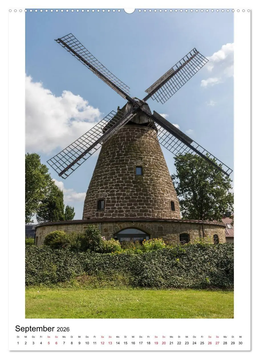 Bild: 9783516407396 | Historische Windmühlen in Minden-Lübbecke (hochwertiger Premium...