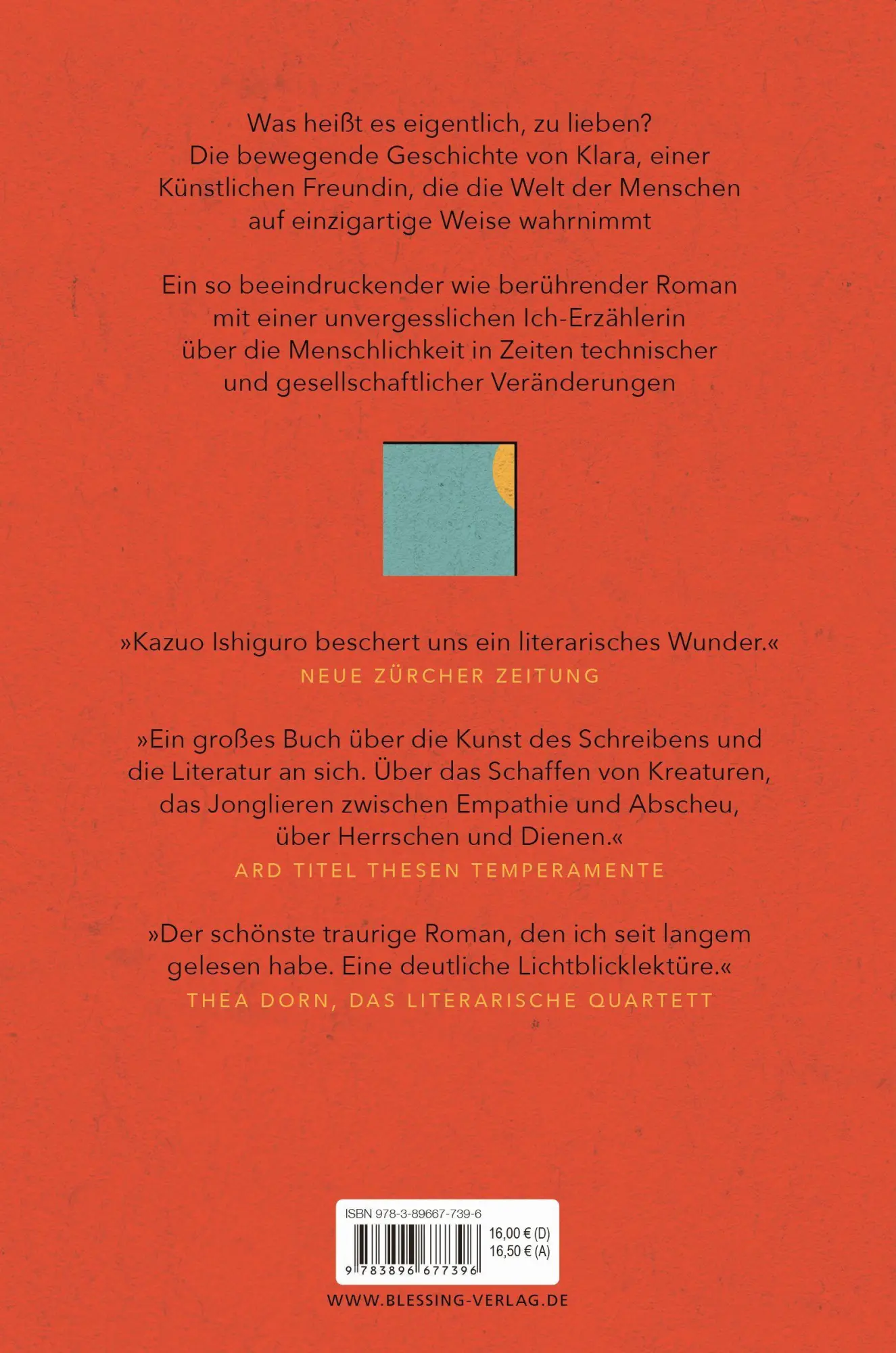 Bild: 9783896677396 | Klara und die Sonne | Roman | Kazuo Ishiguro | Taschenbuch | 352 S.