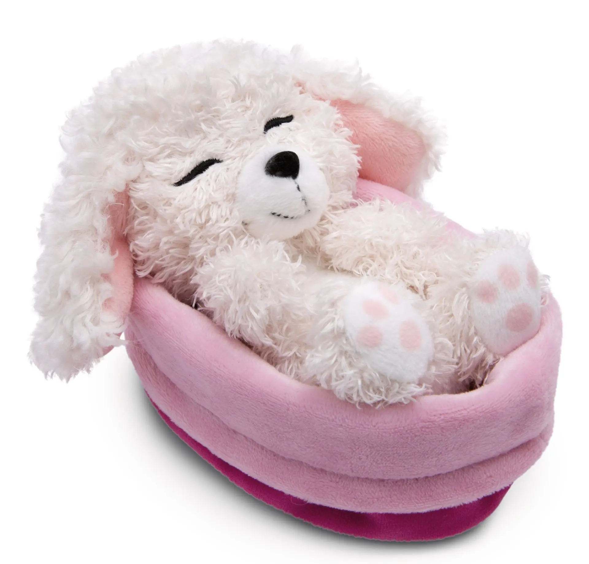 Cover: 4012390497496 | Nici 49749 Kuscheltier Hund Pudel weiß 12cm schlafend im | 49749