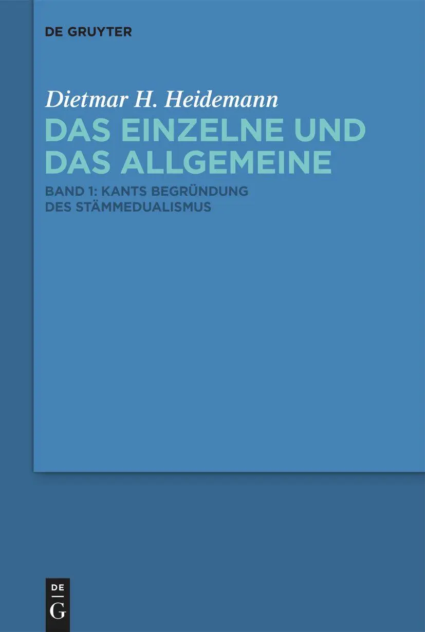 Cover: 9783111317496 | Kants Begründung des Stämmedualismus | Dietmar H. Heidemann | Buch