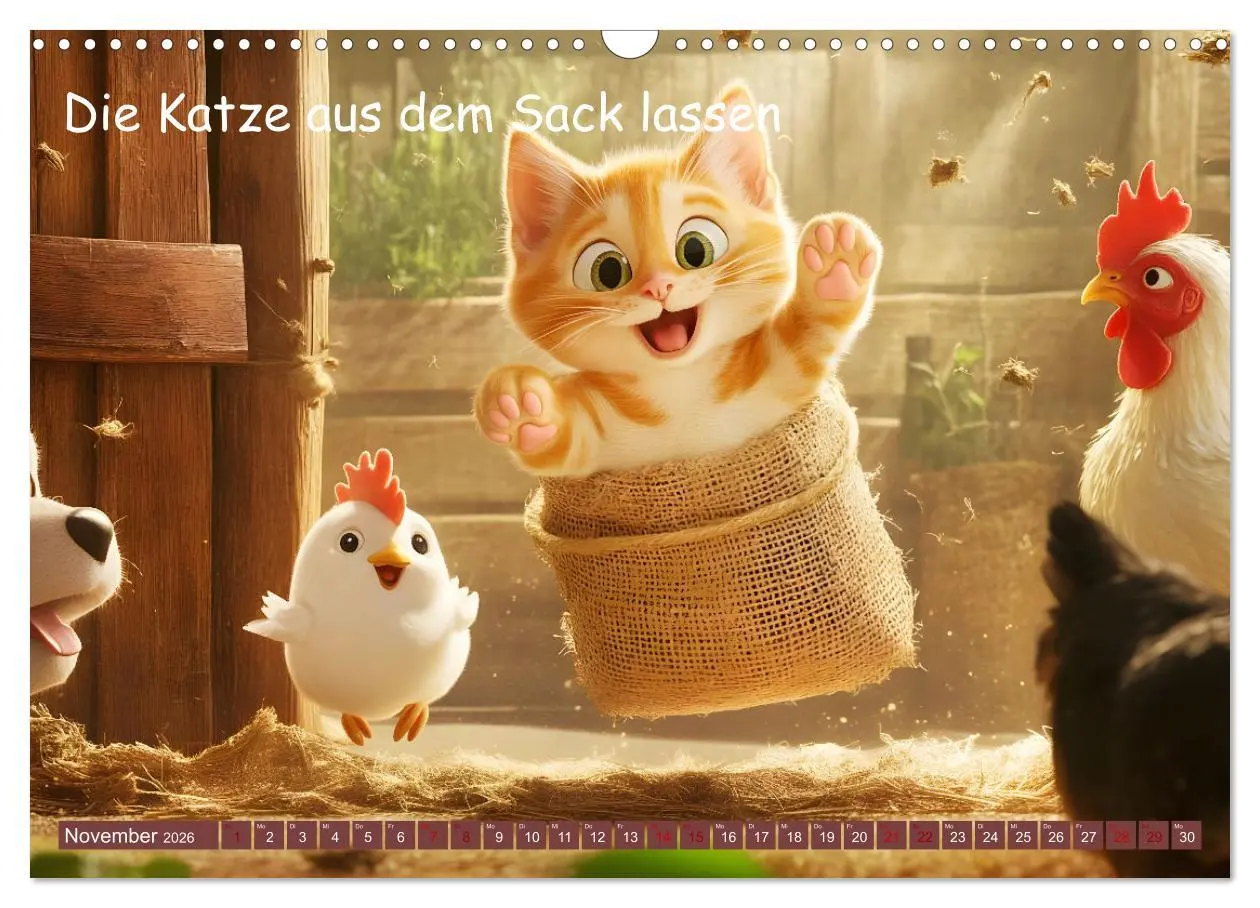 Bild: 9783457307496 | Witzige Weisheiten für Kinder (Wandkalender 2026 DIN A3 quer),...