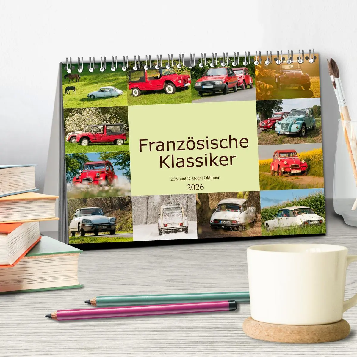 Bild: 9783457617496 | Französische Klassiker - 2CV und D Modell Oldtimer (Tischkalender...