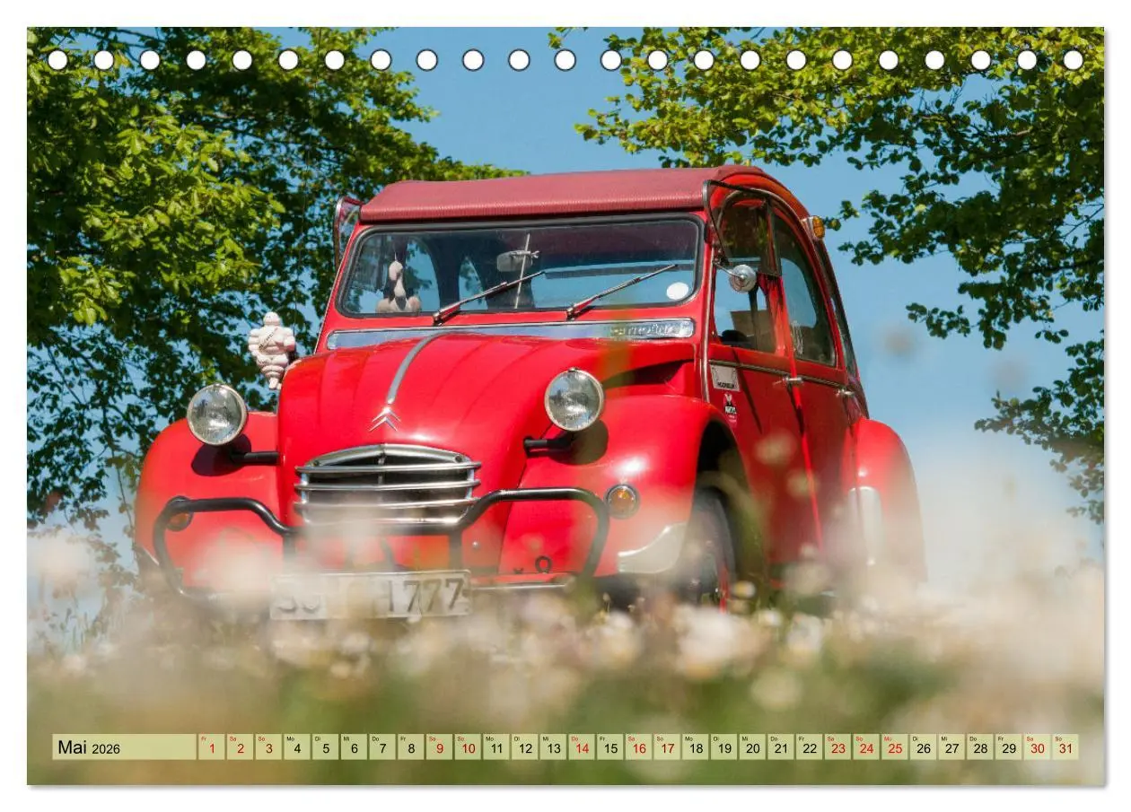 Bild: 9783457617496 | Französische Klassiker - 2CV und D Modell Oldtimer (Tischkalender...