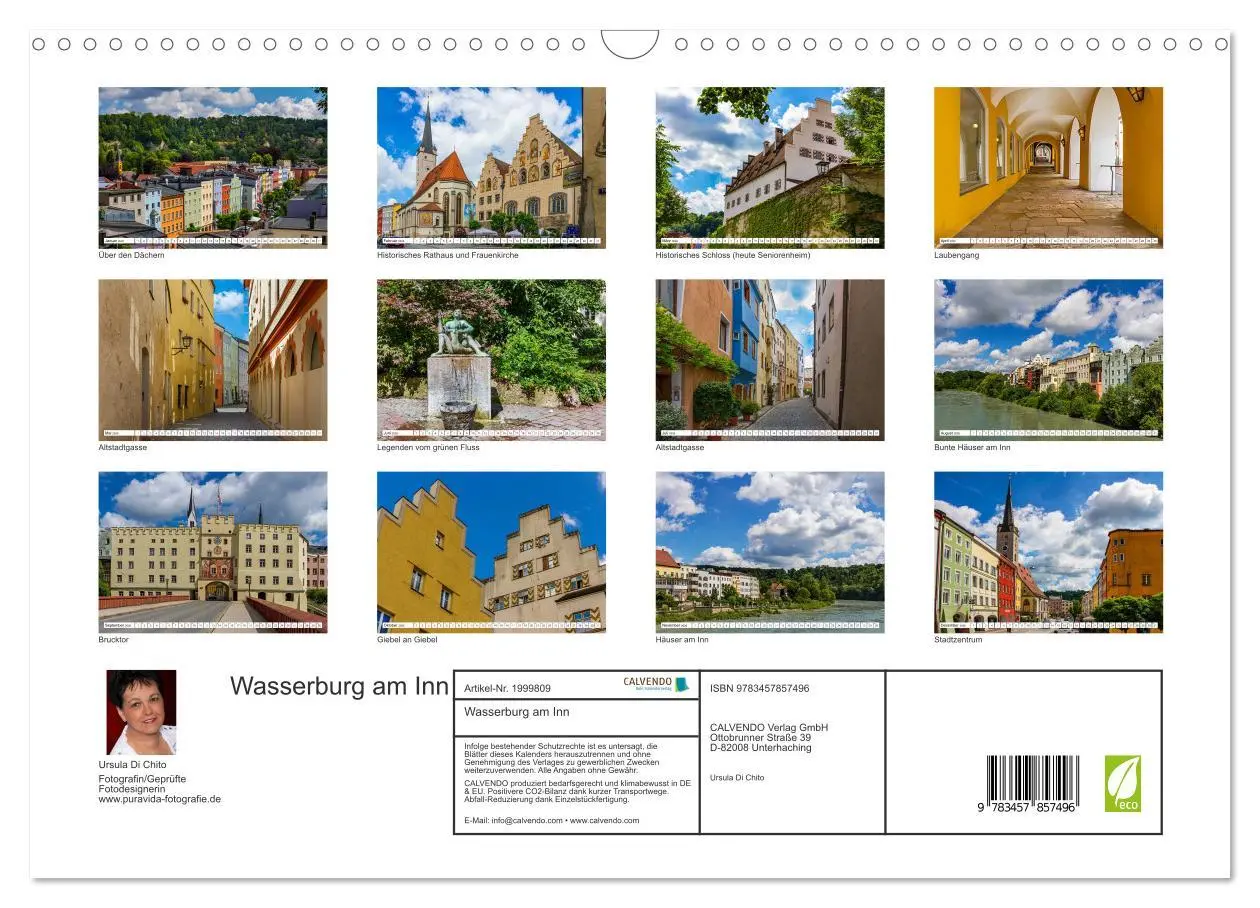 Bild: 9783457857496 | Wasserburg am Inn (Wandkalender 2026 DIN A3 quer), CALVENDO...