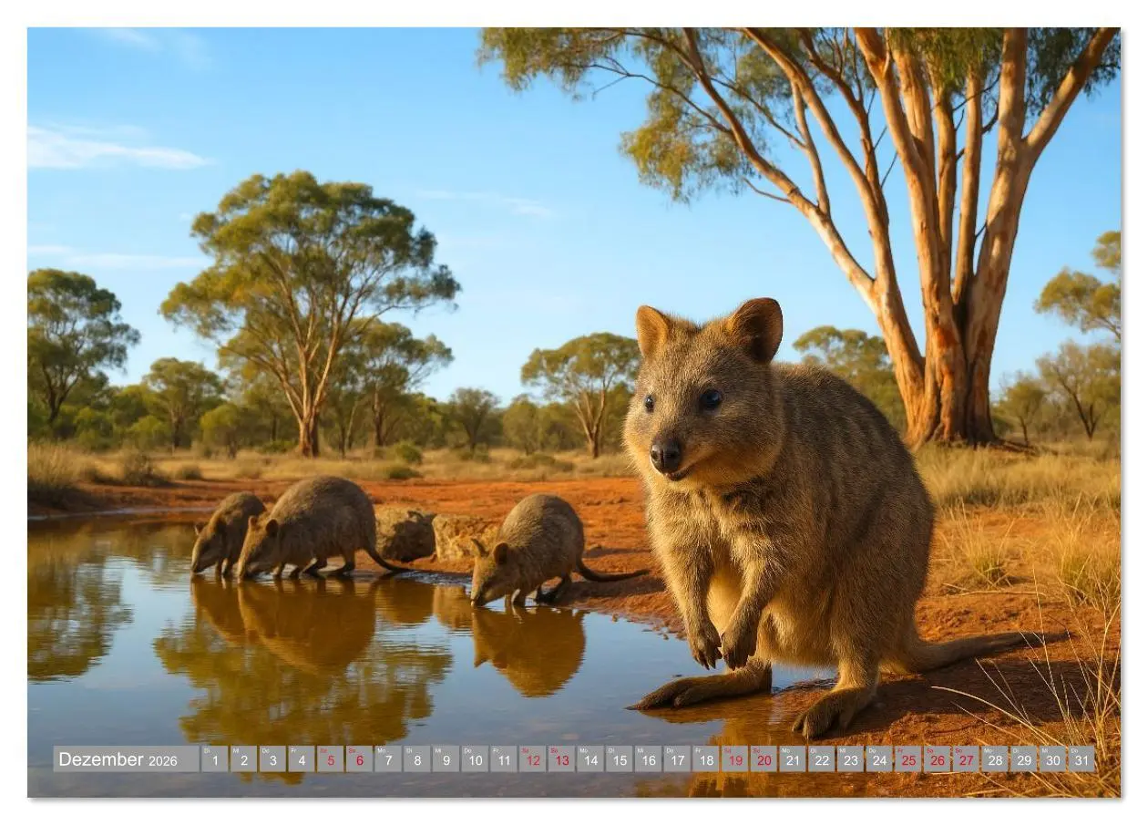Bild: 9783516637496 | Die vielleicht nettesten Wildtiere (Tischkalender 2026 DIN A5...