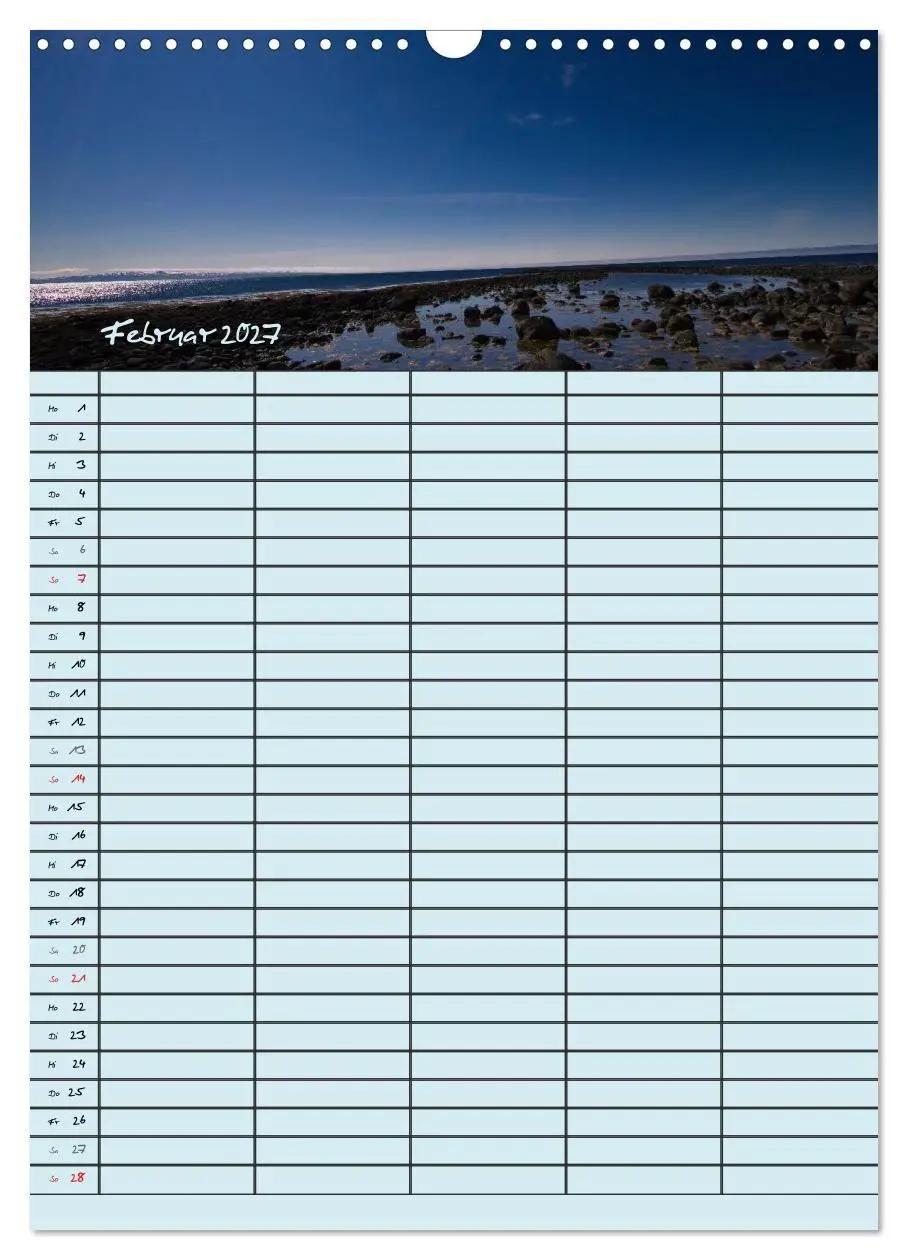 Bild: 9783594237496 | Island Familienplaner (Wandkalender 2027 DIN A3 hoch), CALVENDO...