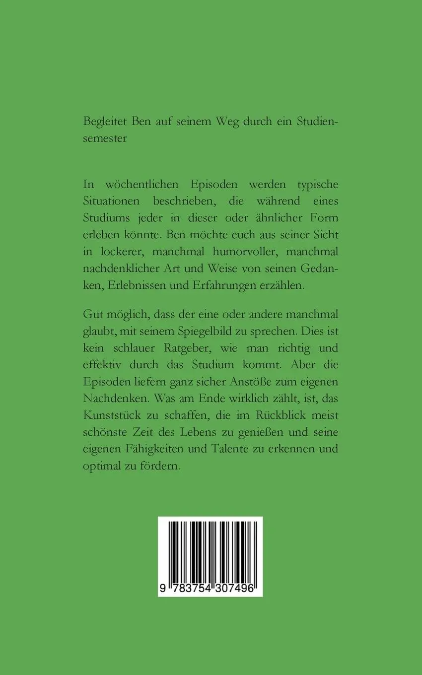 Rückseite: 9783754307496 | Der Traum vom Studieren | Jürgen Scheibler | Taschenbuch | 84 S.