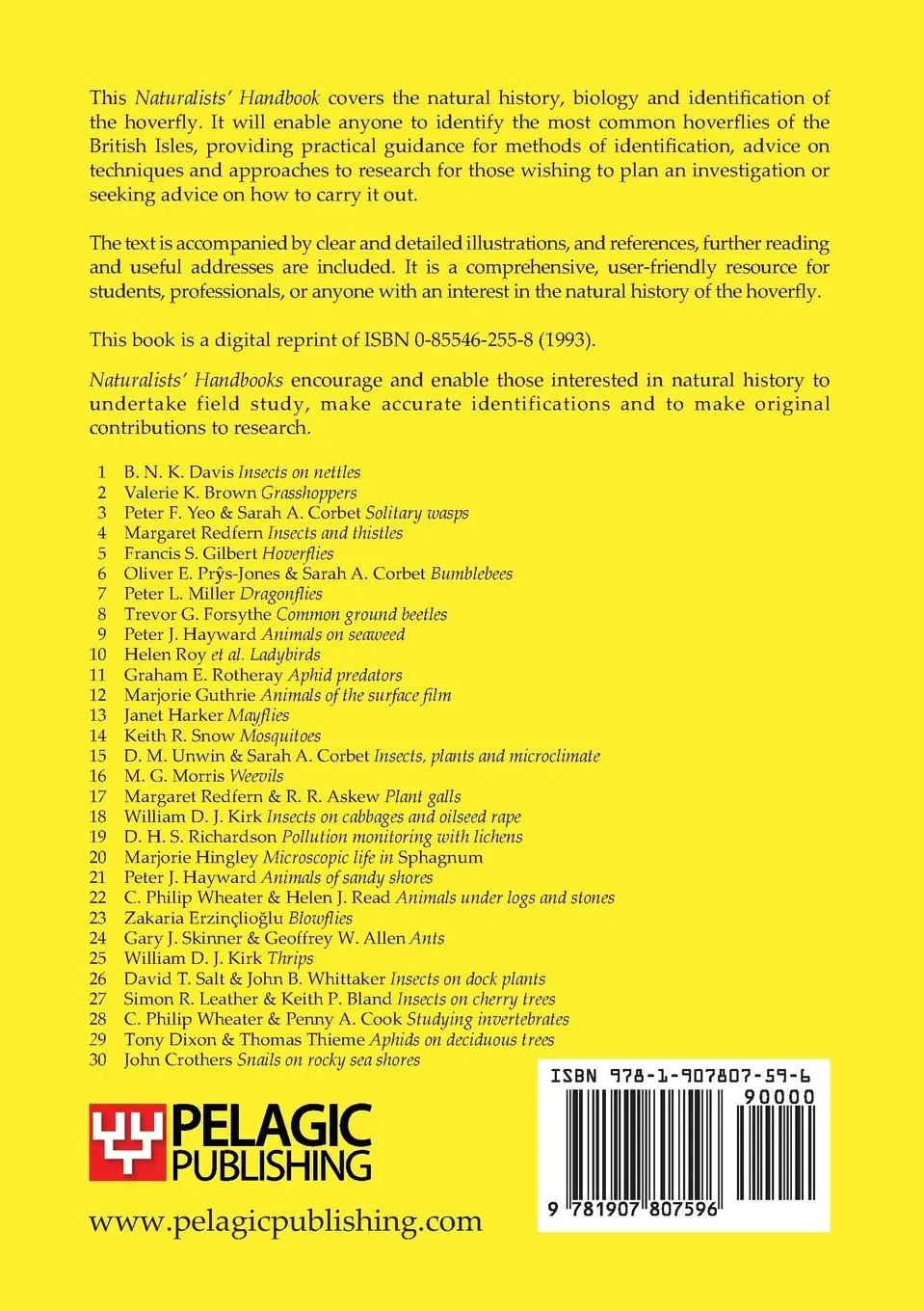 Rückseite: 9781907807596 | Hoverflies | Francis S. Gilbert | Taschenbuch | Englisch | 2015