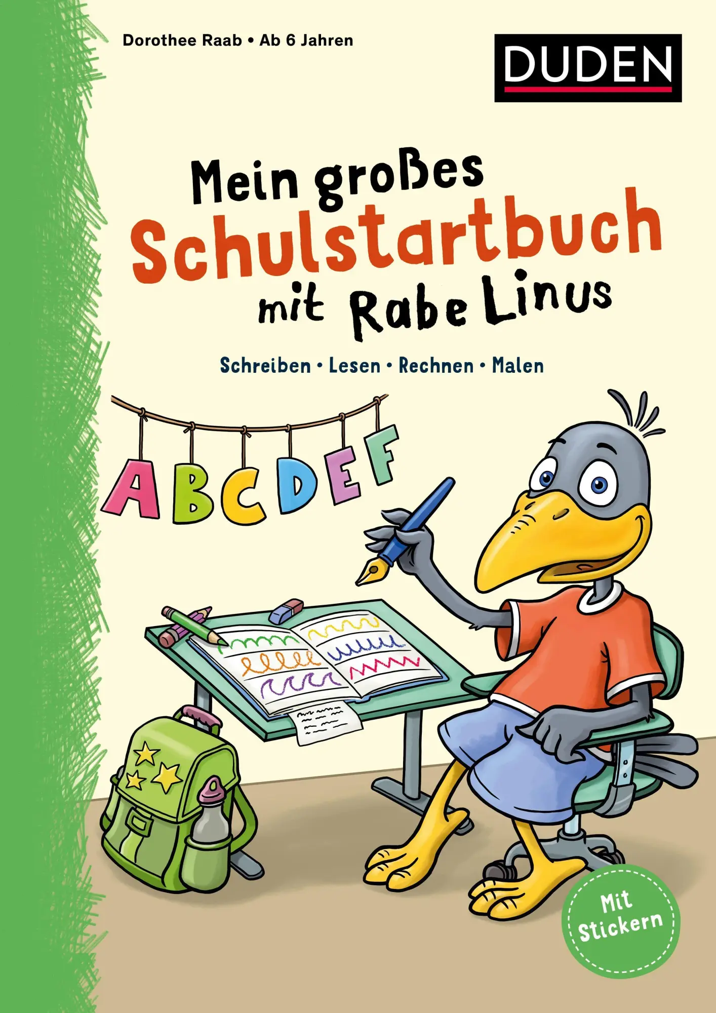 Cover: 9783411757596 | Mein großes Schulstartbuch mit Rabe Linus | Dorothee Raab | Buch