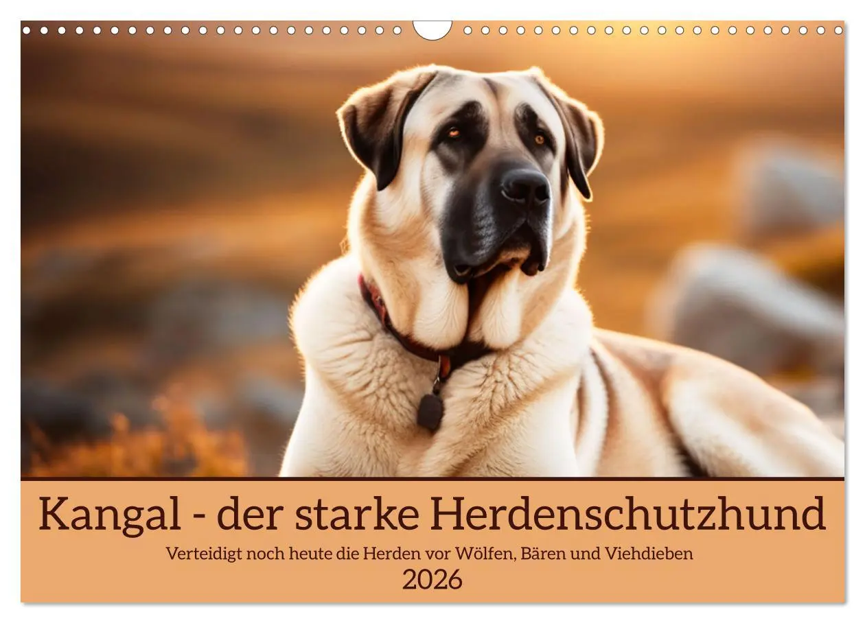 Cover: 9783457397596 | Kangal - der starke Herdenschutzhund (Wandkalender 2026 DIN A3...