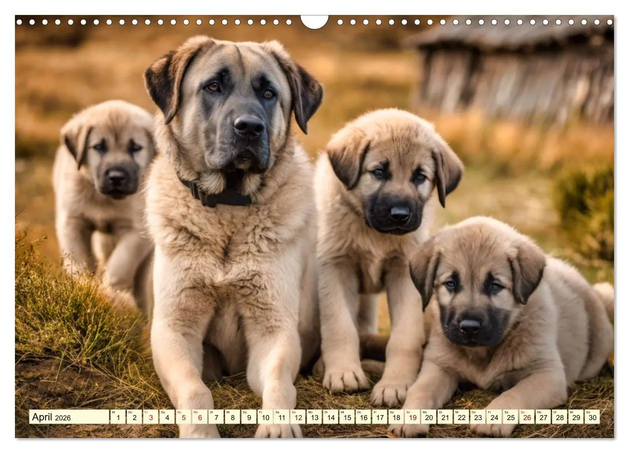 Bild: 9783457397596 | Kangal - der starke Herdenschutzhund (Wandkalender 2026 DIN A3...