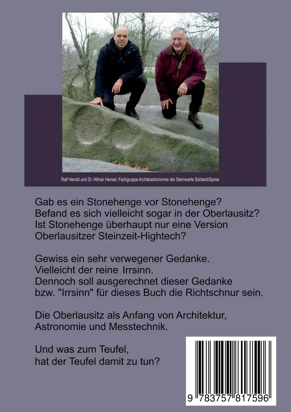 Rückseite: 9783757817596 | Das Stonehenge vor Stonehenge | Der Teufelsstein von Pließkowitz