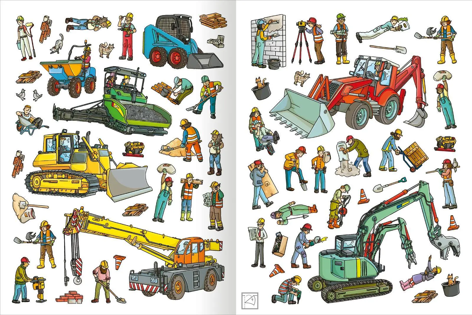 Bild: 9783845857596 | Mein XL Sticker-Poster Baustelle | Mit Wendeposter &amp; 250 Stickern