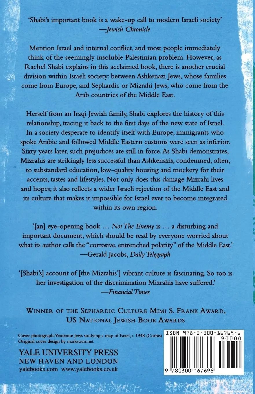 Rückseite: 9780300167696 | Not the Enemy: Israel's Jews from Arab Lands | Rachel Shabi | Buch