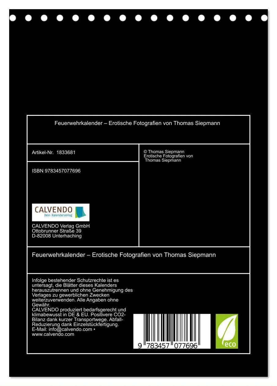 Bild: 9783457077696 | Feuerwehrkalender - Erotische Fotografien von Thomas Siepmann...