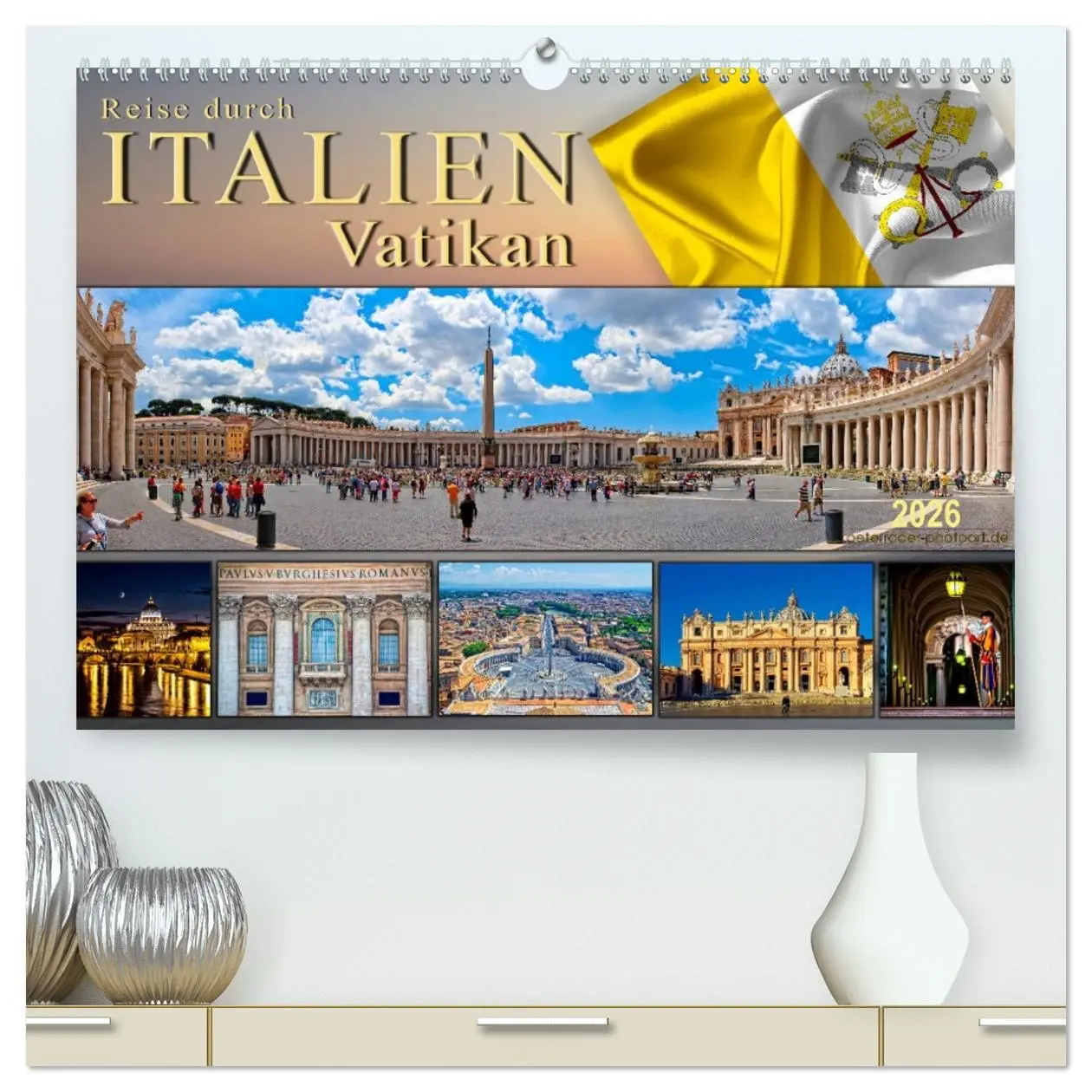 Cover: 9783516237696 | Reise durch Italien Vatikan (hochwertiger Premium Wandkalender 2026...