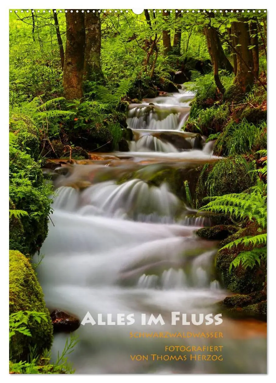 Cover: 9783516477696 | Alles im Fluss - Schwarzwaldwasser (Wandkalender 2026 DIN A2 hoch),...