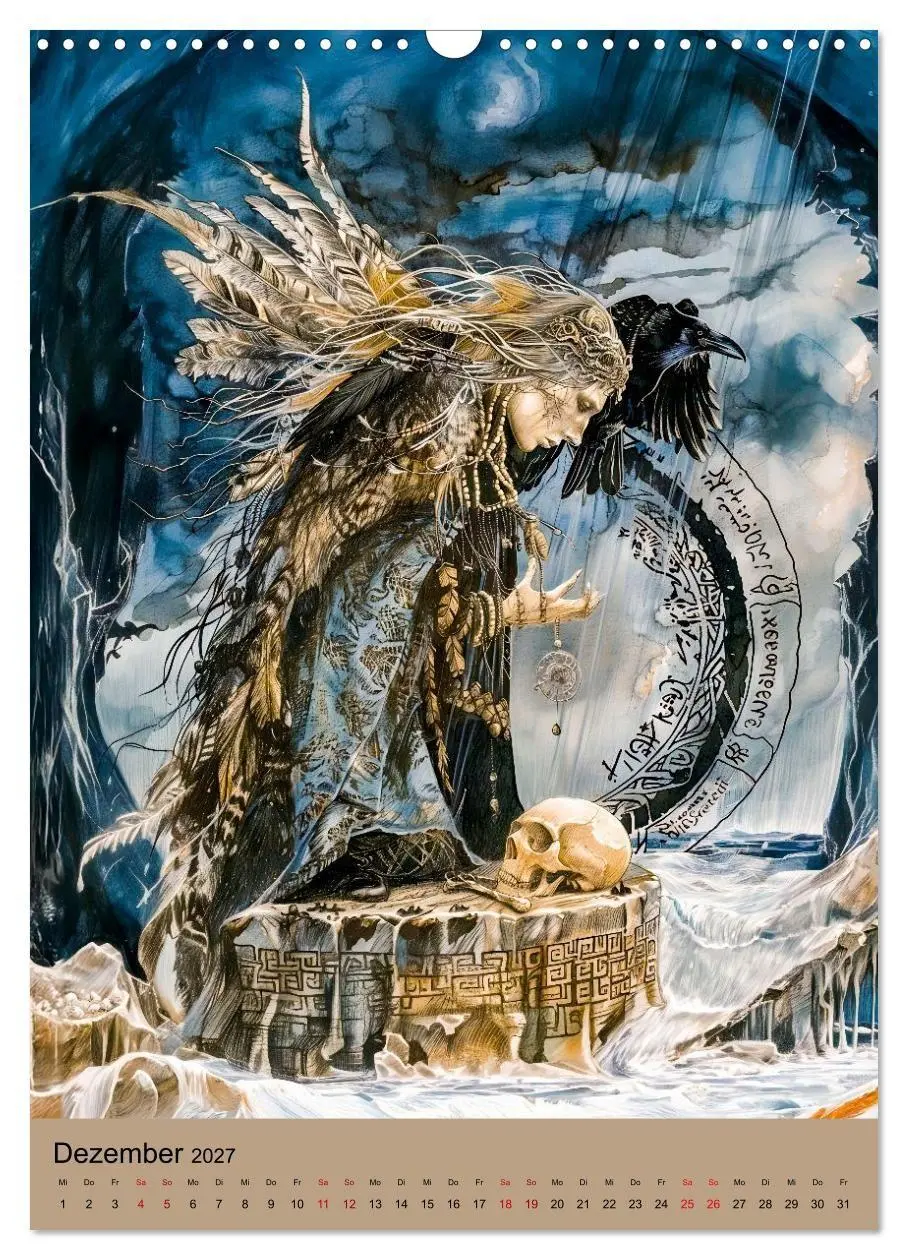 Bild: 9783516927696 | Wikinger - Mythologie - Götter, Runen und Legenden (Wandkalender...