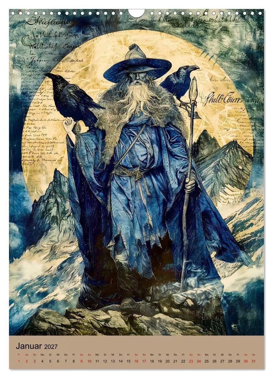 Bild: 9783516927696 | Wikinger - Mythologie - Götter, Runen und Legenden (Wandkalender...