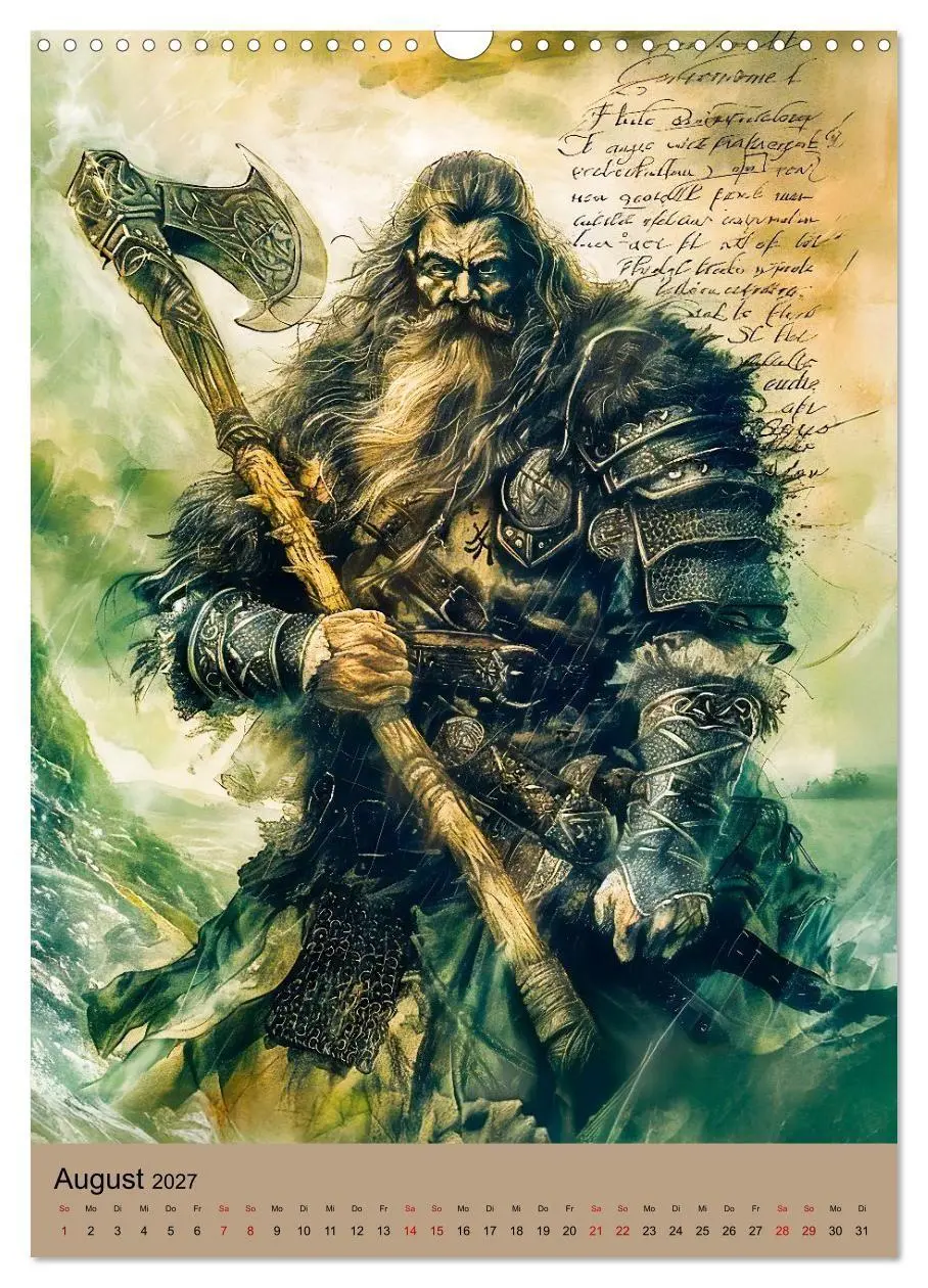 Bild: 9783516927696 | Wikinger - Mythologie - Götter, Runen und Legenden (Wandkalender...