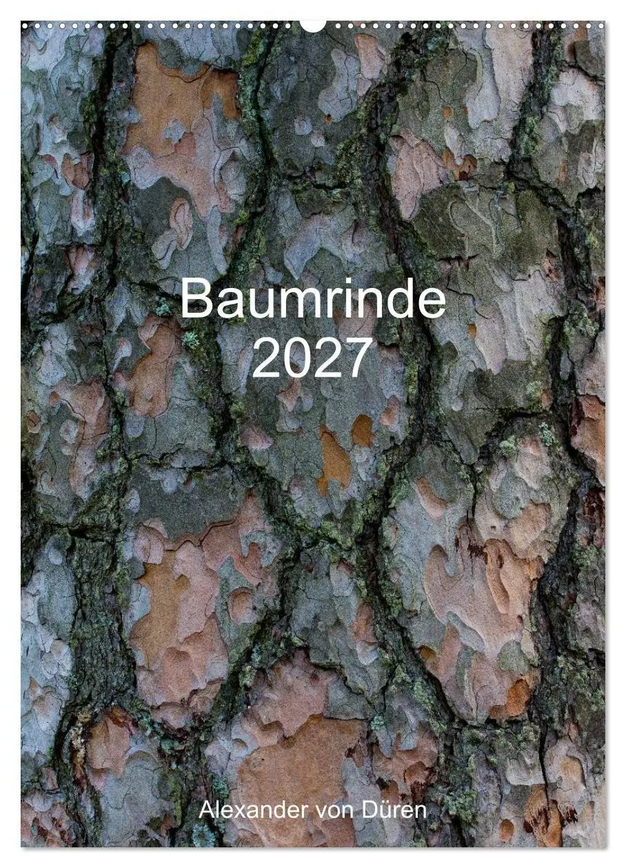 Cover: 9783594147696 | Baumrinde 2027 (Wandkalender 2027 DIN A2 hoch), CALVENDO...