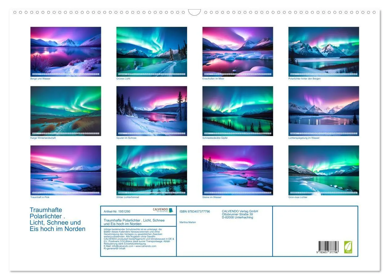 Bild: 9783457377796 | Traumhafte Polarlichter . Licht, Schnee und Eis hoch im Norden...