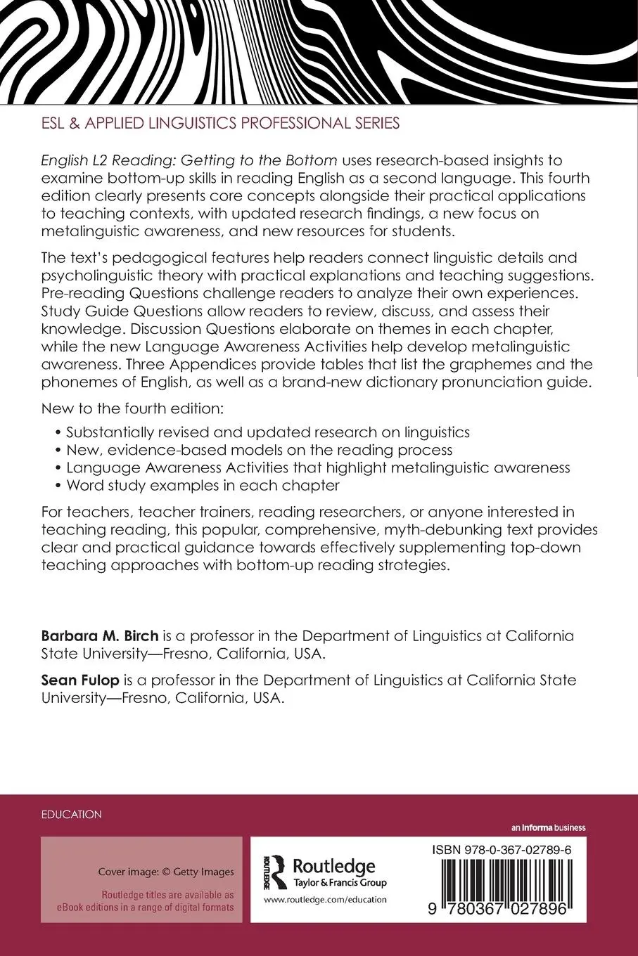 Rückseite: 9780367027896 | English L2 Reading | Getting to the Bottom | Barbara M. Birch (u. a.)