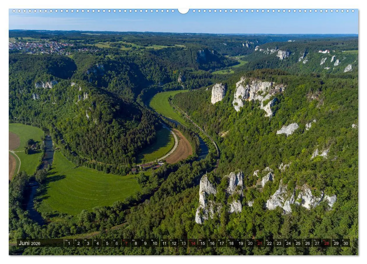 Bild: 9783457677896 | Mein Donautal aus der Luft (hochwertiger Premium Wandkalender 2026...