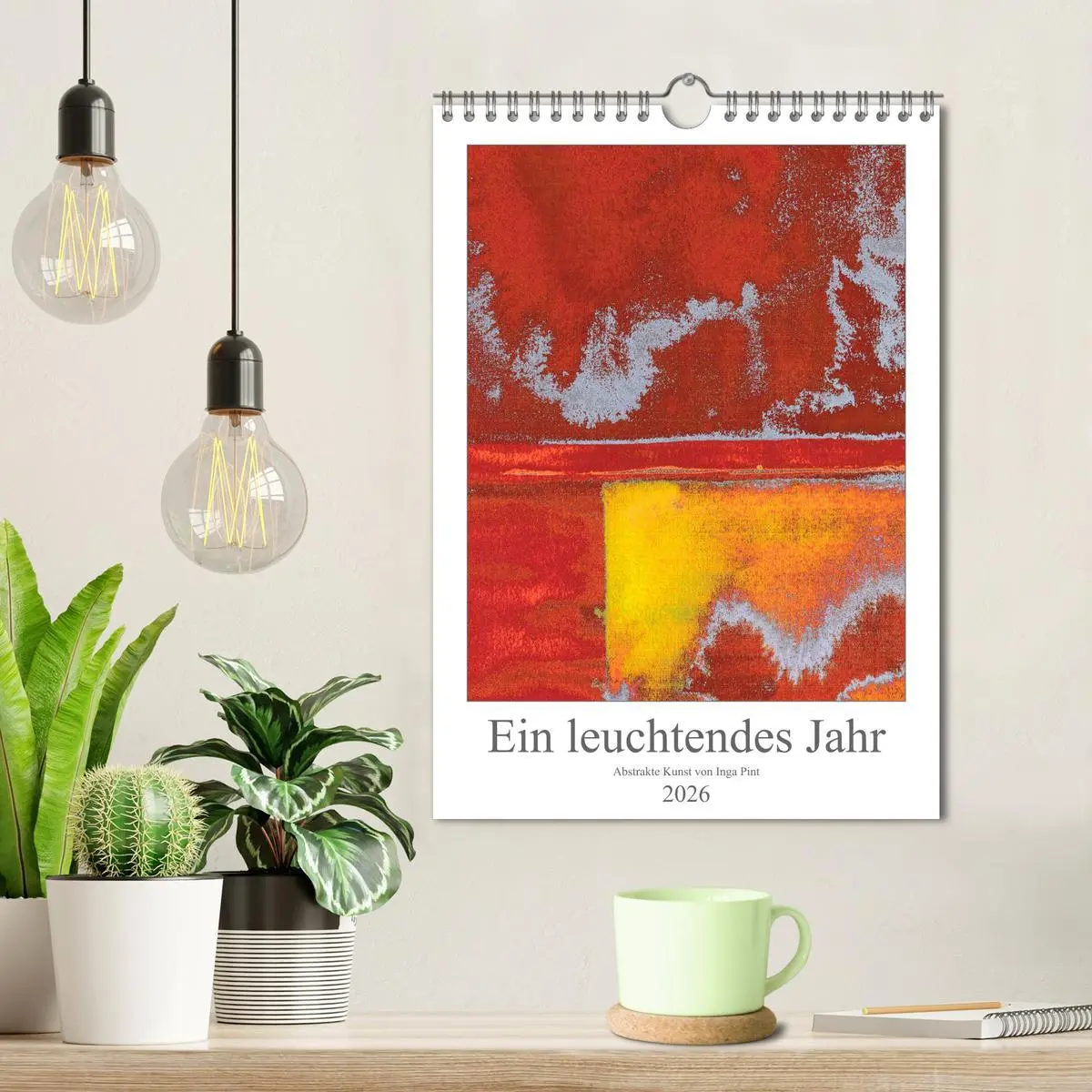 Bild: 9783516387896 | Ein leuchtendes Jahr: Abstrakte Kunst von Inga Pint (Wandkalender...