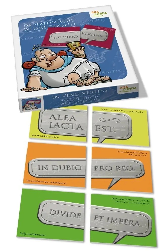 Bild: 9783866477896 | In vino veritas (Spiel) | Das lateinische Weisheitenspiel | Spiel