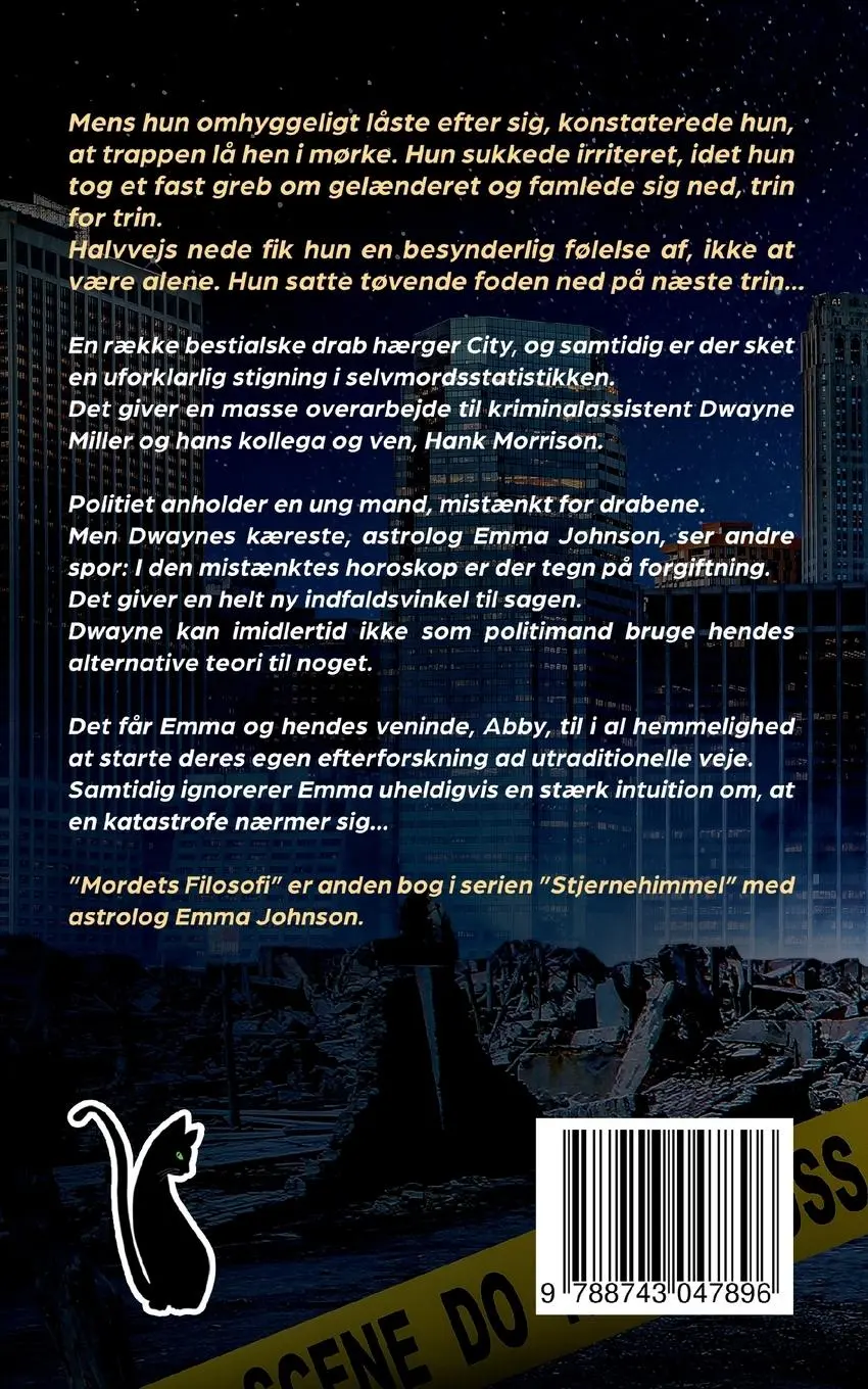 Rückseite: 9788743047896 | Mordets Filosofi | Astro-krimiserien Stjernehimmel 2 | Marian Hanson