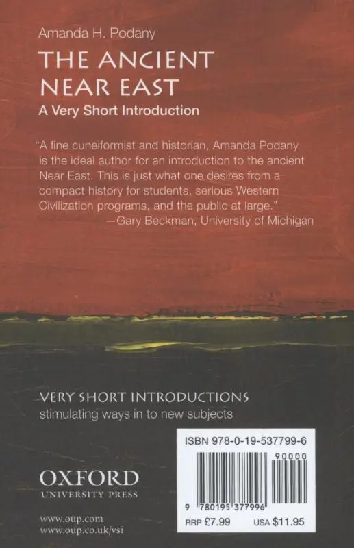 Rückseite: 9780195377996 | The Ancient Near East | A Very Short Introduction | Amanda H Podany
