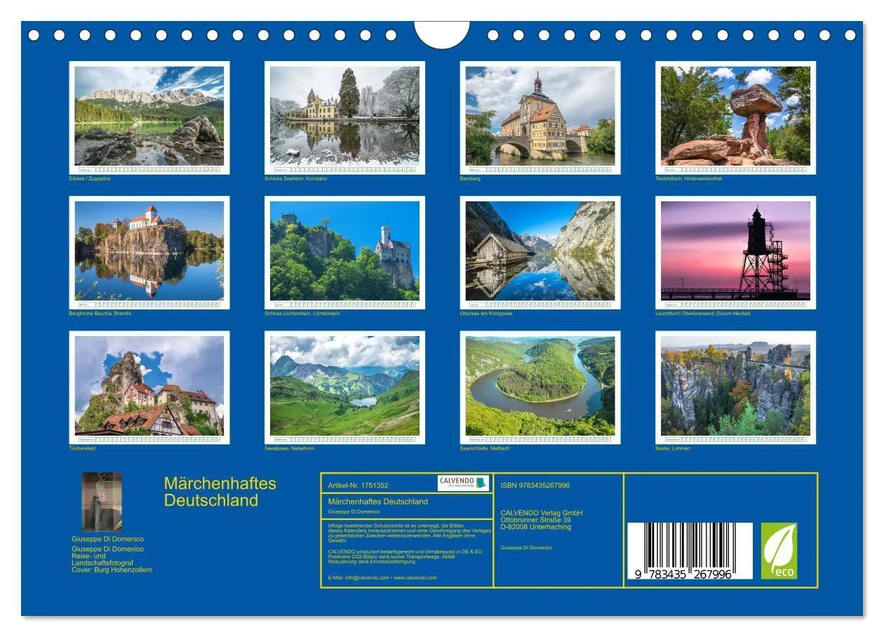 Bild: 9783435267996 | Märchenhaftes Deutschland (Wandkalender 2025 DIN A4 quer), CALVENDO...