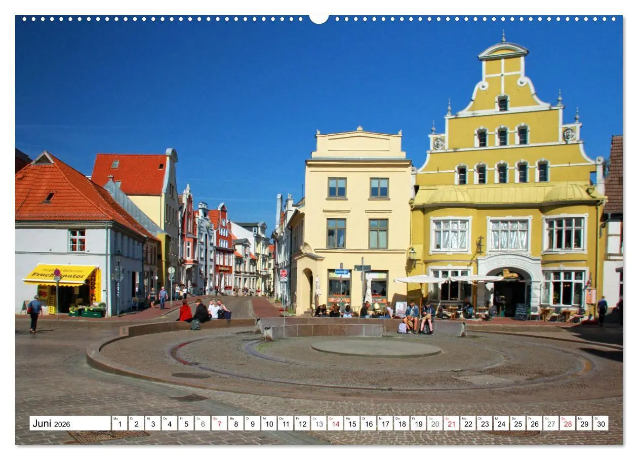 Bild: 9783516067996 | Wismarer Ansichten 2026 (Wandkalender 2026 DIN A2 quer), CALVENDO...