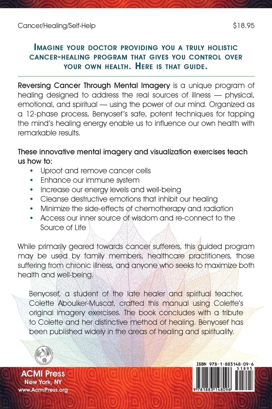 Rückseite: 9781883148096 | Reversing Cancer through Mental Imagery | Simcha H Benyosef | Buch