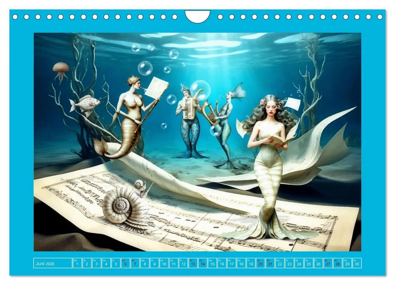 Bild: 9783457318096 | Surreale Partituren (Wandkalender 2026 DIN A4 quer), CALVENDO...