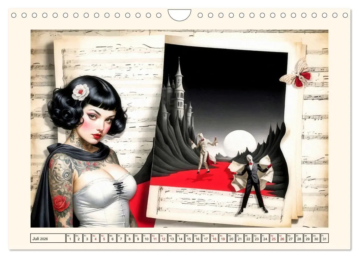 Bild: 9783457318096 | Surreale Partituren (Wandkalender 2026 DIN A4 quer), CALVENDO...
