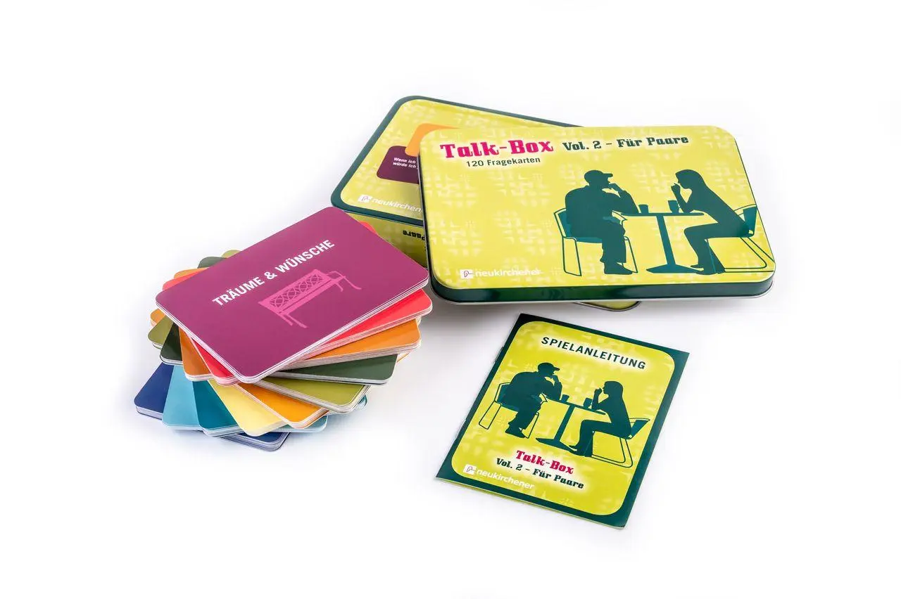 Bild: 9783761558096 | Talk-Box 2 - Für Paare | 120 Fragekarten in Metalldose | Box | 120 S.