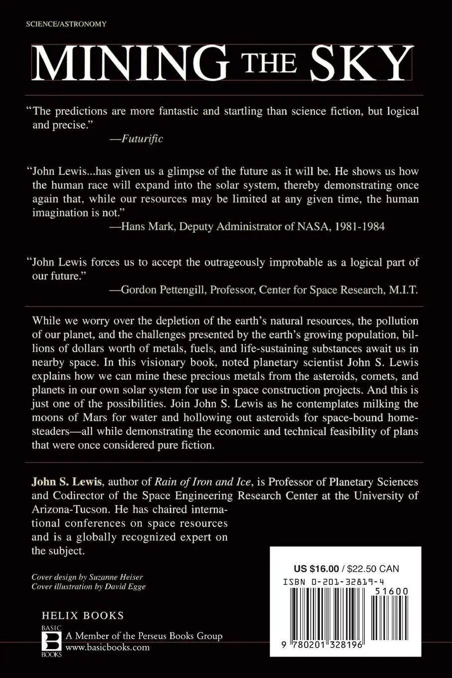 Rückseite: 9780201328196 | Mining the Sky | John S. Lewis | Taschenbuch | Kartoniert / Broschiert